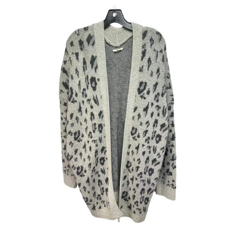 Sweater Cardigan By Easel In Grey, Size: L Athletic Men's Compression