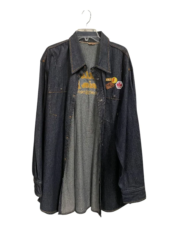 Jacket Denim By Clothes Mentor In Blue Denim, Size: 3x Dynamic Men's High