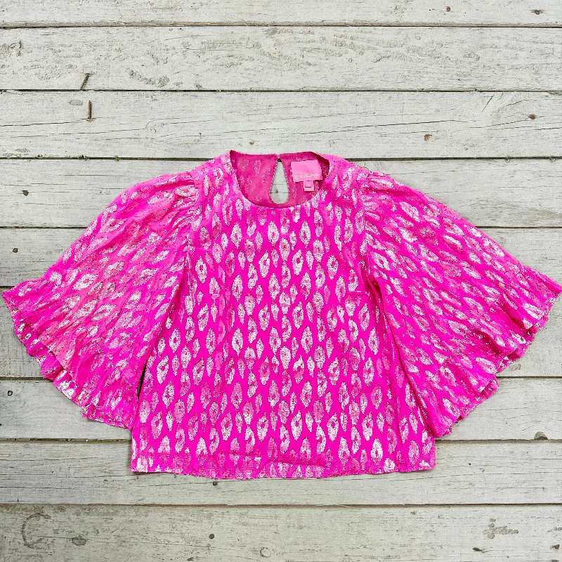 Top Long Sleeve Designer By Lilly Pulitzer  Size: S Bohemian Men's Free
