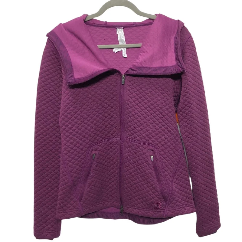 Athletic Jacket By New Balance In Purple, Size:S Monochromatic All