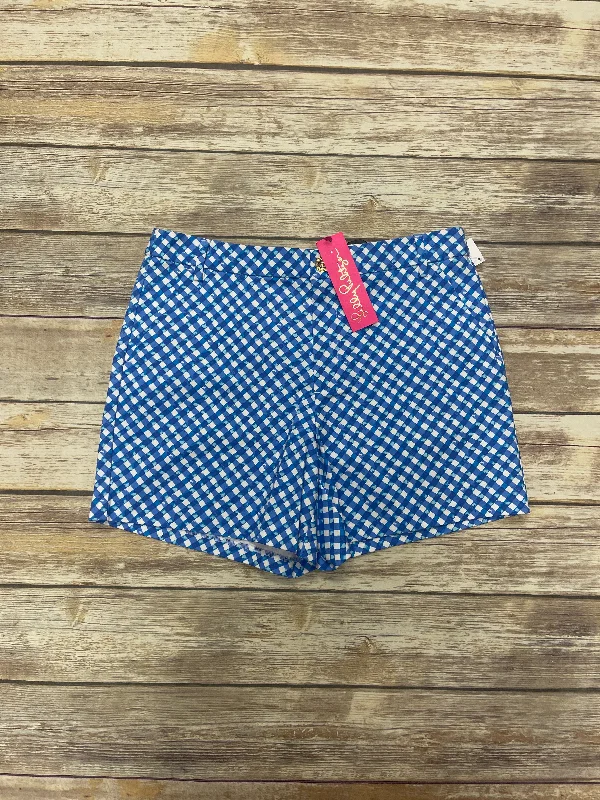 Blue & White Shorts Lilly Pulitzer, Size 10 Casual Men's Loose