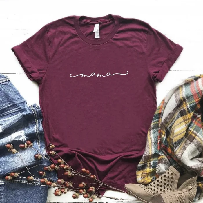 Mama Script Retro Tee (MRK X) Relaxed Men's Beach