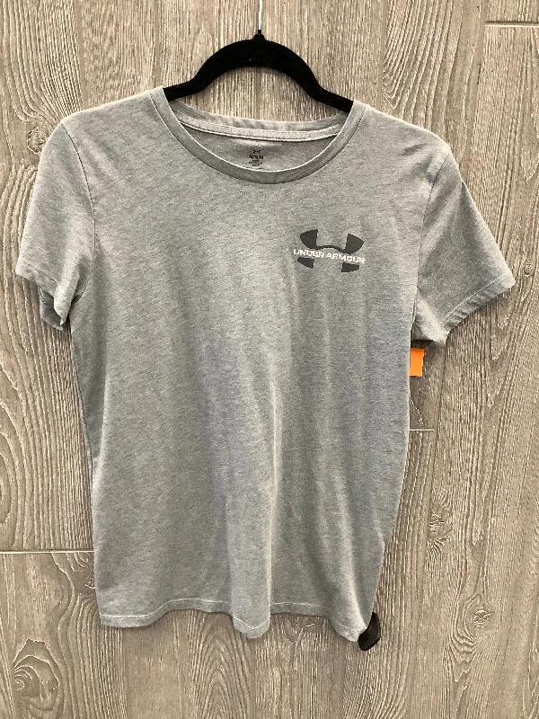 Athletic Top Short Sleeve By Under Armour In Grey, Size: M Confident Men's Power