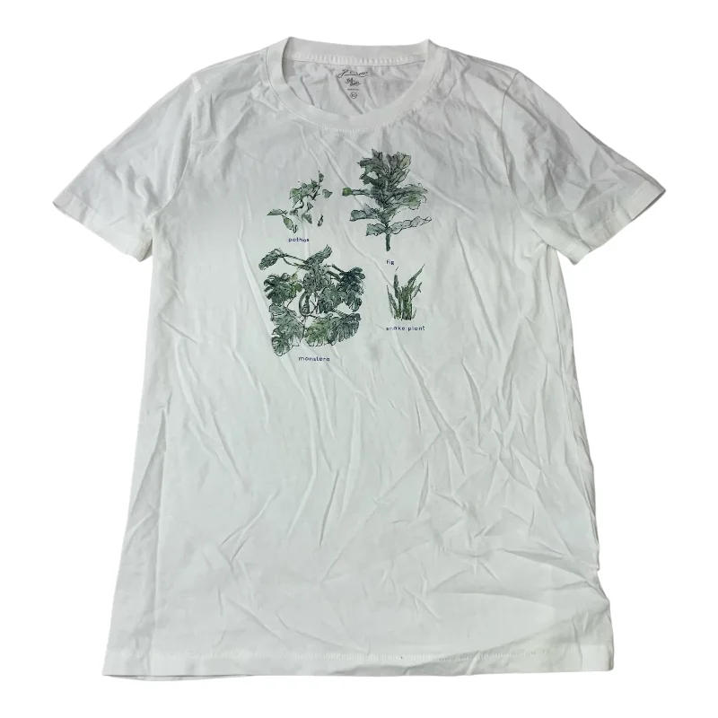 Top Short Sleeve By J. Crew In White, Size: Xs Dynamic Men's Glow