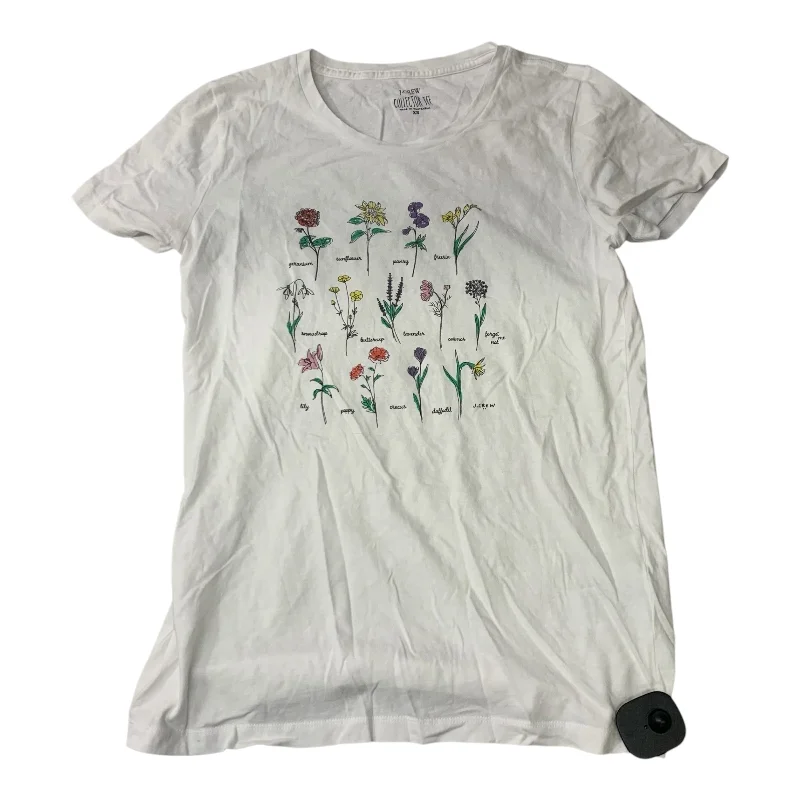 Top Short Sleeve By J. Crew In White, Size: Xs Cozy Men's Winter