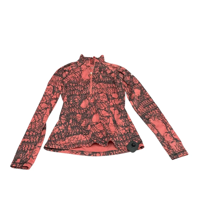 Athletic Top Long Sleeve Collar By Nike Apparel In Orange, Size: M Stylish Men's Tropical 