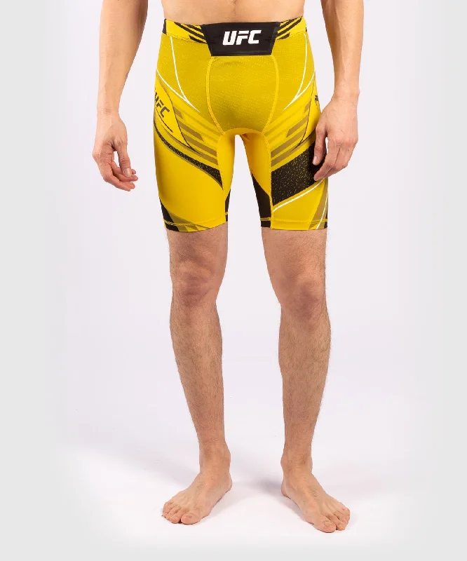 UFC Venum Authentic Fight Night Men's Vale Tudo Shorts - Long Fit - Yellow Tough Men's Tactical