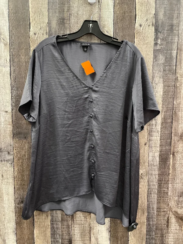 Top Short Sleeve By Torrid In Purple, Size: 2x Monochromatic All