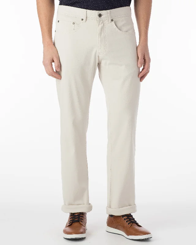 Ballin Pants - Crescent Pima Twill - Bone Sporty Men's Athleisure 