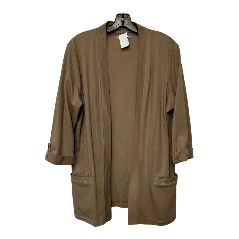 Cardigan By Croft And Barrow O In Tan, Size: Xl Monochromatic All