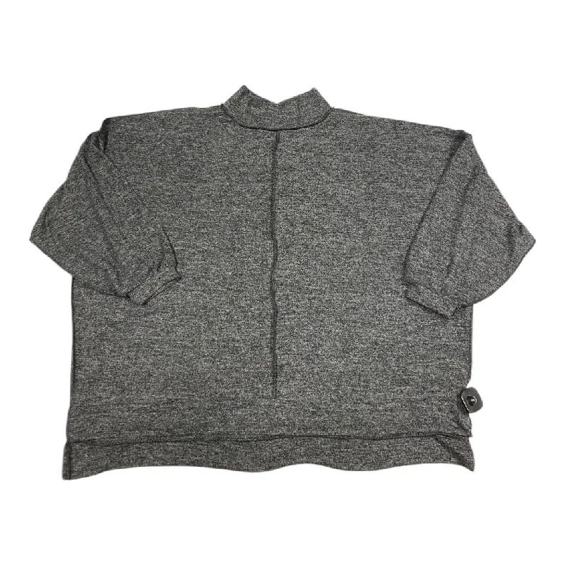 Top Ls By Zenana Outfitters In Grey, Size:2X Monochromatic Office Style