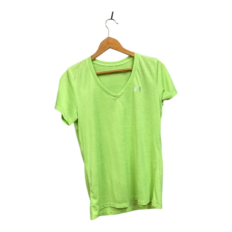 Athletic Top Short Sleeve By Under Armour In Green, Size: M Refined Men's European