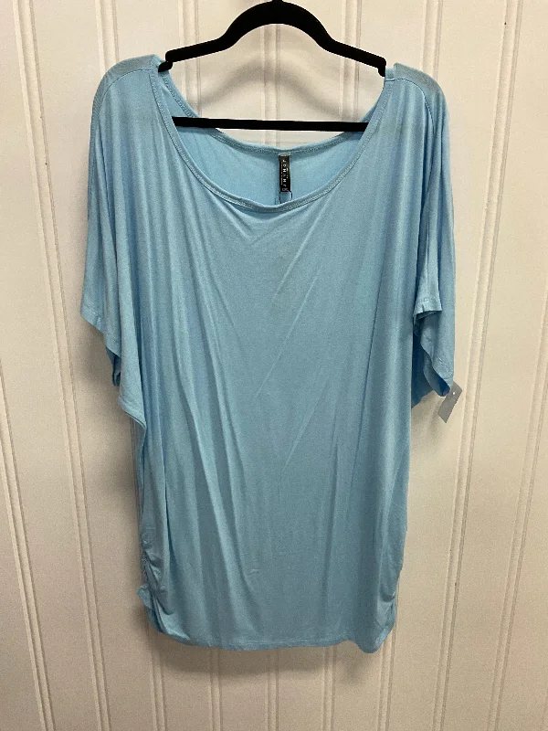 Top Short Sleeve Basic By Cmc In Blue, Size: 4x Sophisticated Men's French