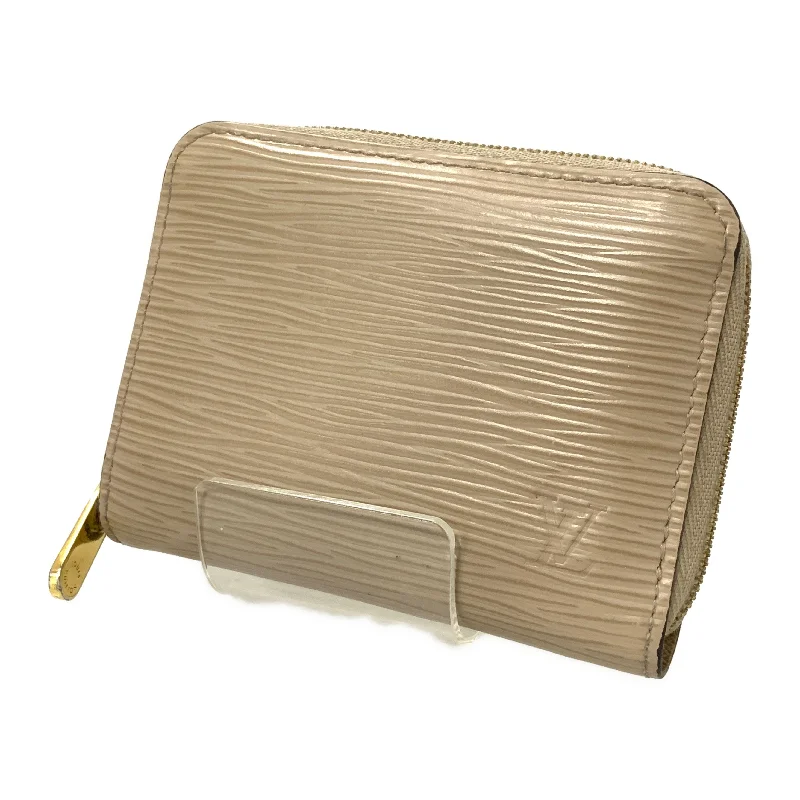LOUIS VUITTON/Coin Wallet/Beige/Cowhide/ZIPPY COIN PURSE_EPI/M68759 Sophisticated Men's 