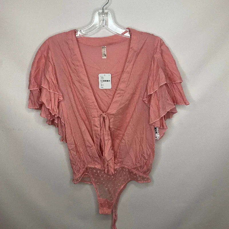 Pink Top short Sleeve Free People, Size Xs Unique Men's Patch