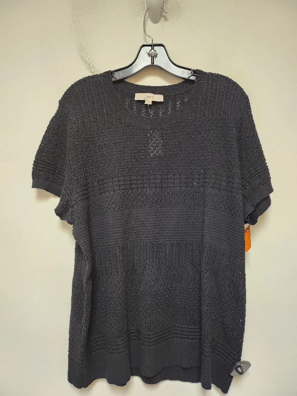 Top Short Sleeve By Loft In Black, Size: Xxl Refined Men's Classic 