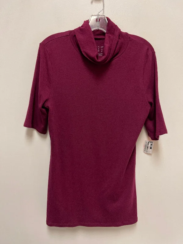 Top Long Sleeve By A New Day In Purple, Size: 2x Polished Men's Satin