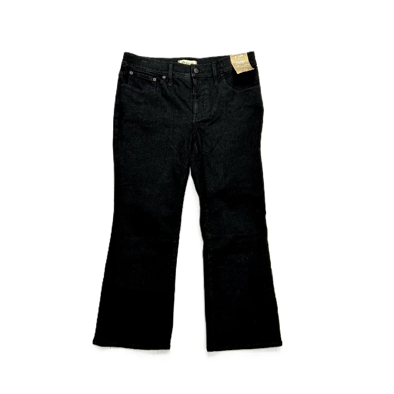 Jeans Flared By Madewell In Black Denim, Size: 10 Lumberjack