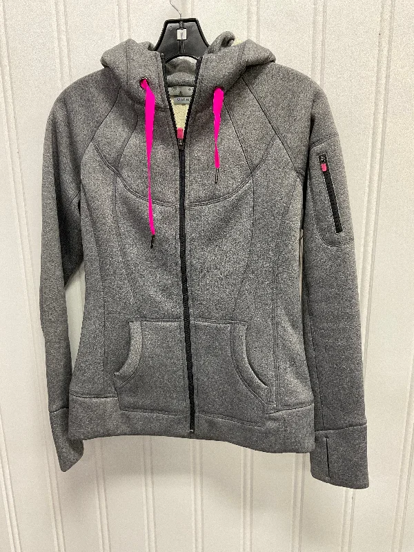 Athletic Jacket By Athleta In Grey, Size:Xs Youthful Men's Pop