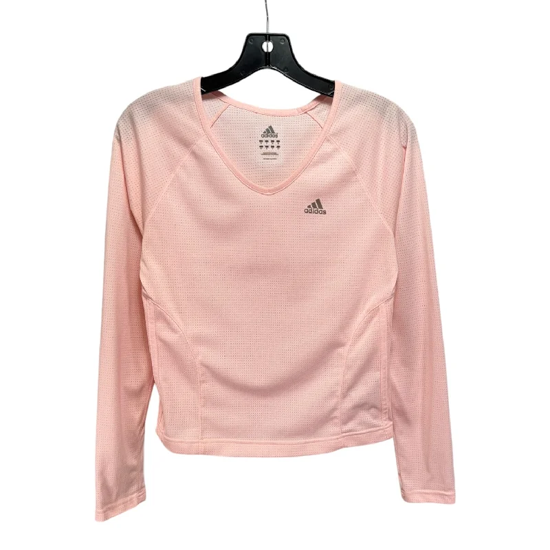 Top Long Sleeve By Adidas In Pink, Size: S Dapper Men's Bow