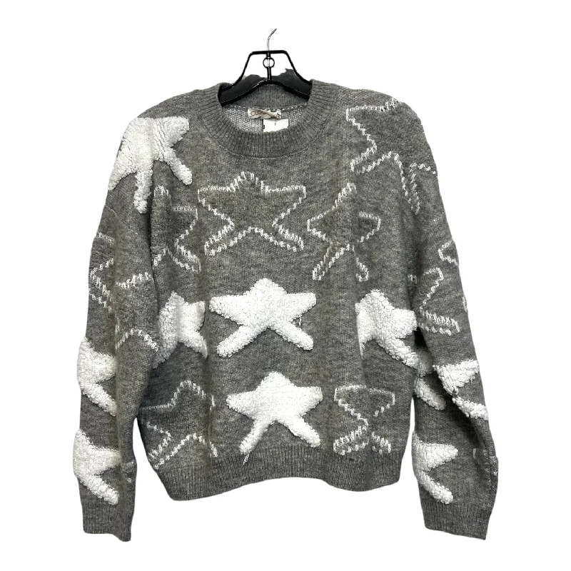 Sweater By Clothes Mentor In Grey, Size: L Youthful Men's Pop