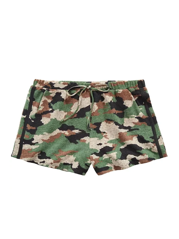 Kids Girl Camo-Print Short,Multi Cozy Men's Sherpa