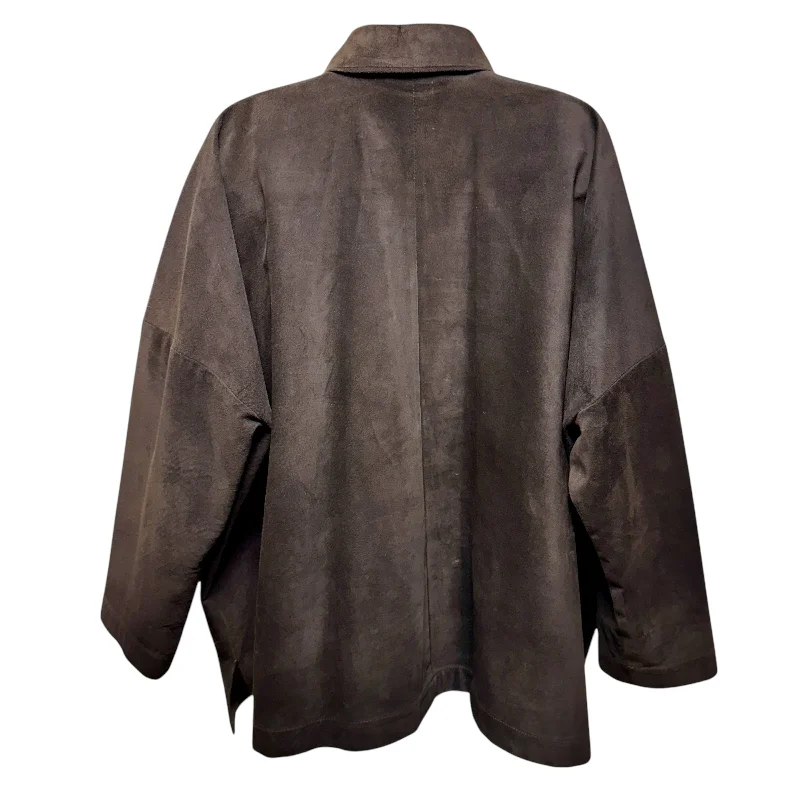 Leather Shirt Jacket By Eskandar In Bitter Size: US 6-8/EU 0 Cool Men's Distressed