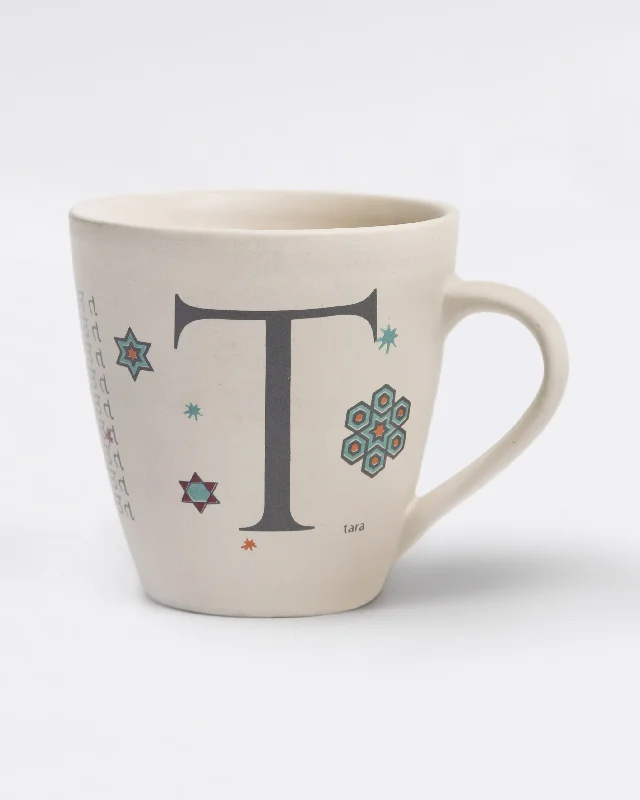 Alphabet T Mug - Stoneware Sophisticated Men's 