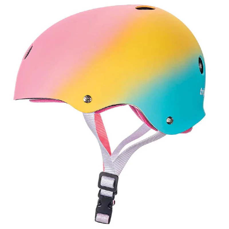 Triple 8 Certified Sweatsaver Skateboard Helmet - Shaved Ice Sharp Men's Italian