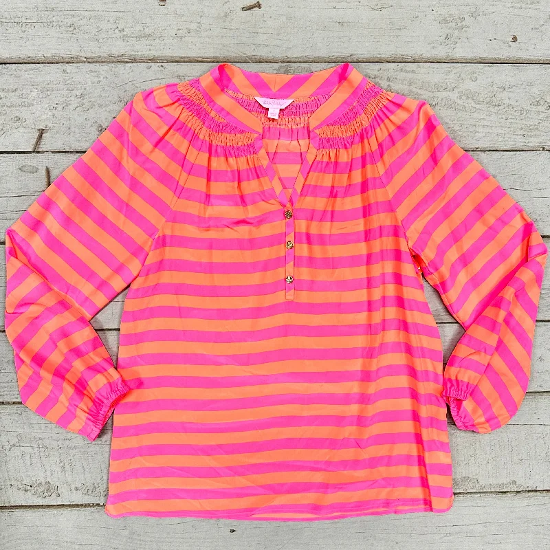 Top Long Sleeve Designer By Lilly Pulitzer  Size: S Streetwear Style