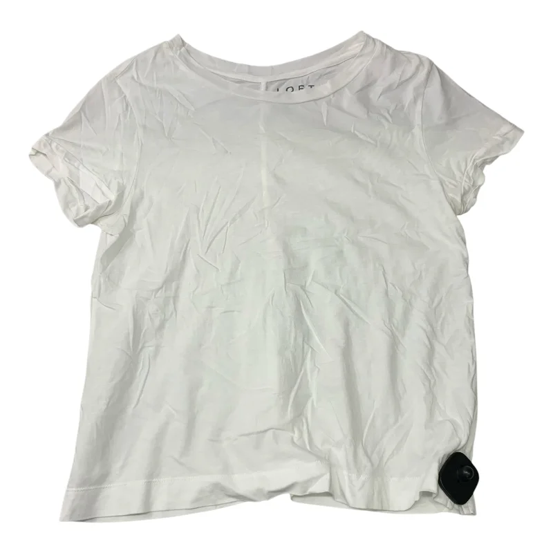 Top Short Sleeve Basic By Loft In White, Size: S Cozy Men's Sherpa