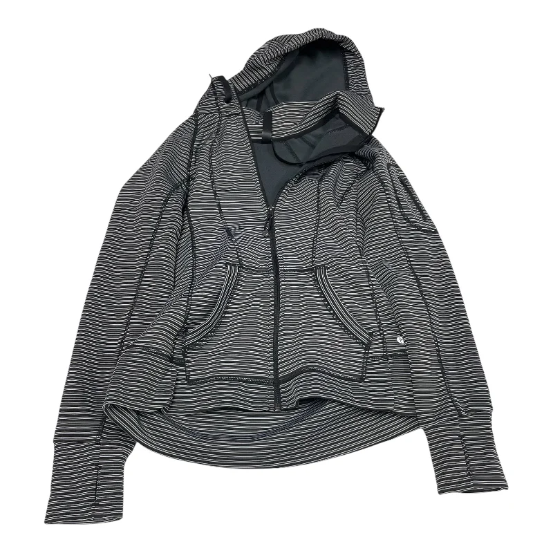 Athletic Jacket By 90 Degrees By Reflex In Striped Pattern, Size: S Gym