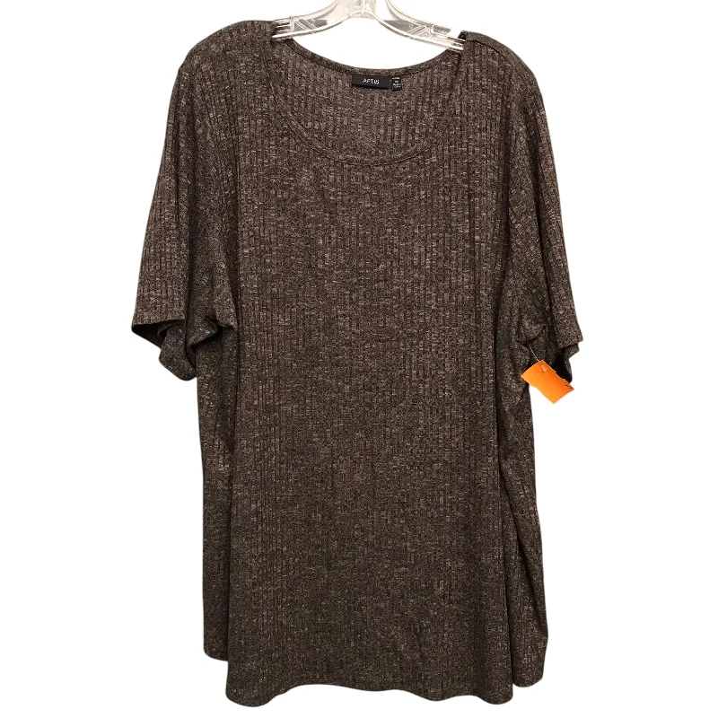 Top Ss By Apt 9 In Brown, Size:3X Cool Men's Skate