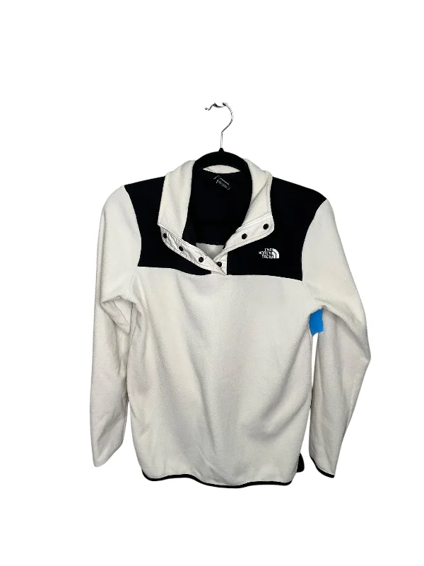 Athletic Top Long Sleeve Collar By The North Face In Black & White, Size: Sp Earthy Men's Sustainable 