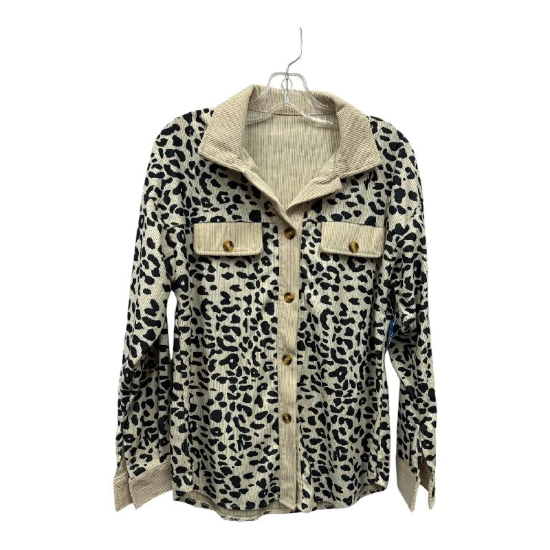 TOP LS  In ANIMAL PRINT, Size: S Youthful Men's Pop