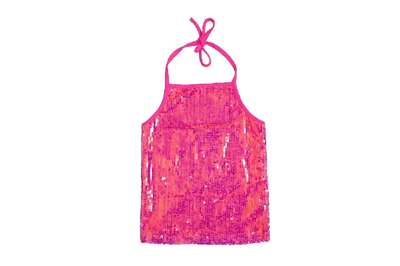 Pink Sequin Halter Top Dynamic Men's Moto