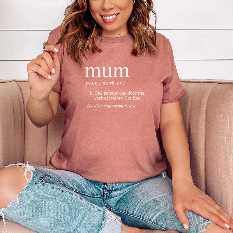 Mum Definition T-Shirt Casual Men's Short
