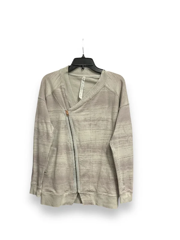 Athletic Jacket By Lululemon In Grey, Size: S Earthy Men's Sustainable 