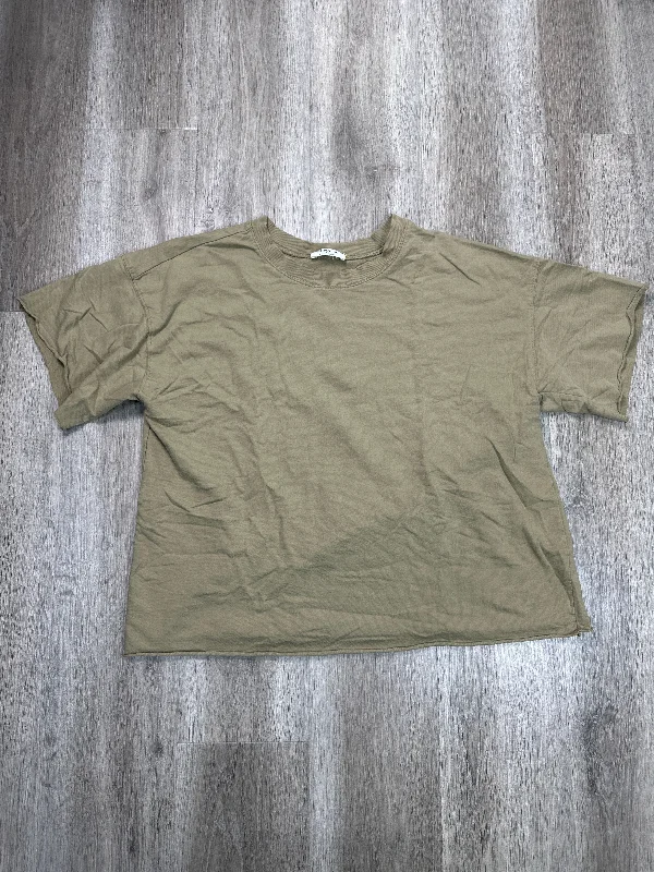 Top Short Sleeve By Zenana Outfitters In Green, Size: Xl Rugged Men's Outdoor 