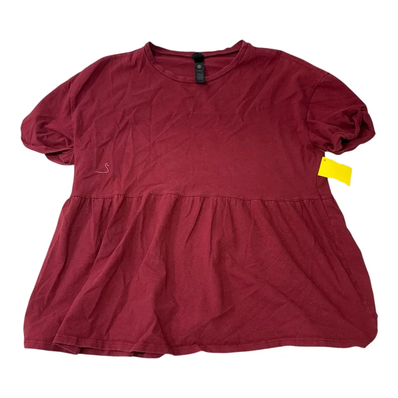 Top Short Sleeve By Agnes & Dora In Red, Size: Xxs Tough Men's Tactical