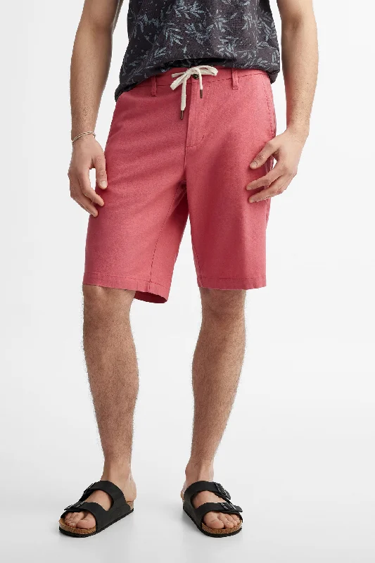 Short coupe régulière lin et coton - Homme Organic