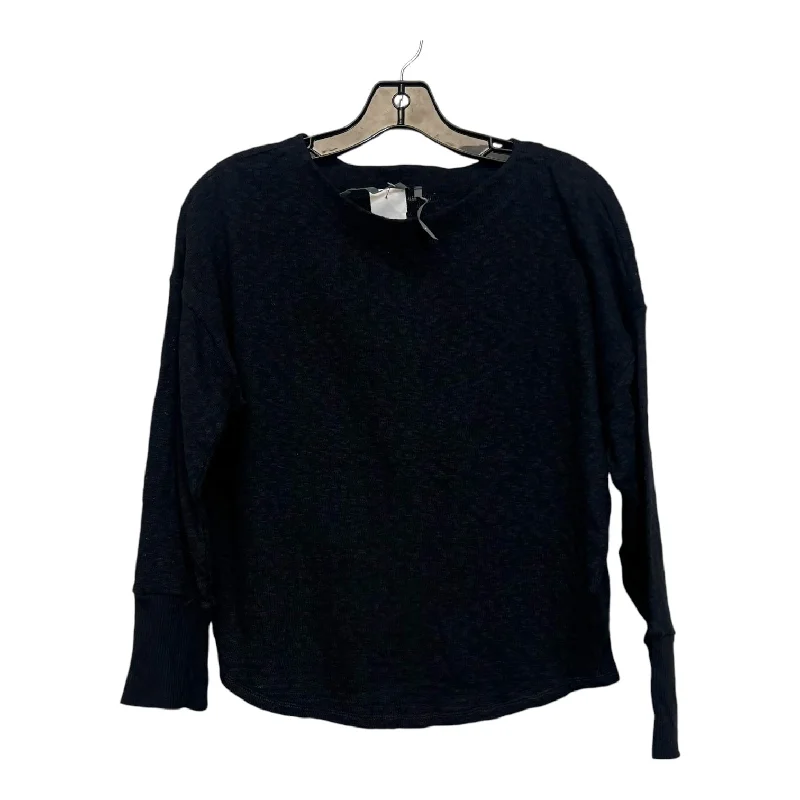 Top Long Sleeve Basic By Anthropologie In Charcoal, Size: S Dapper Men's 1920S