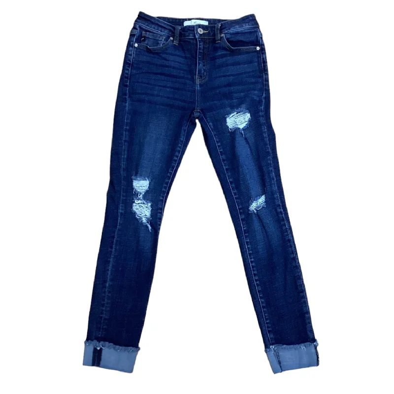 Blue Denim Jeans Skinny Kancan, Size 7 Bold Men's Animal