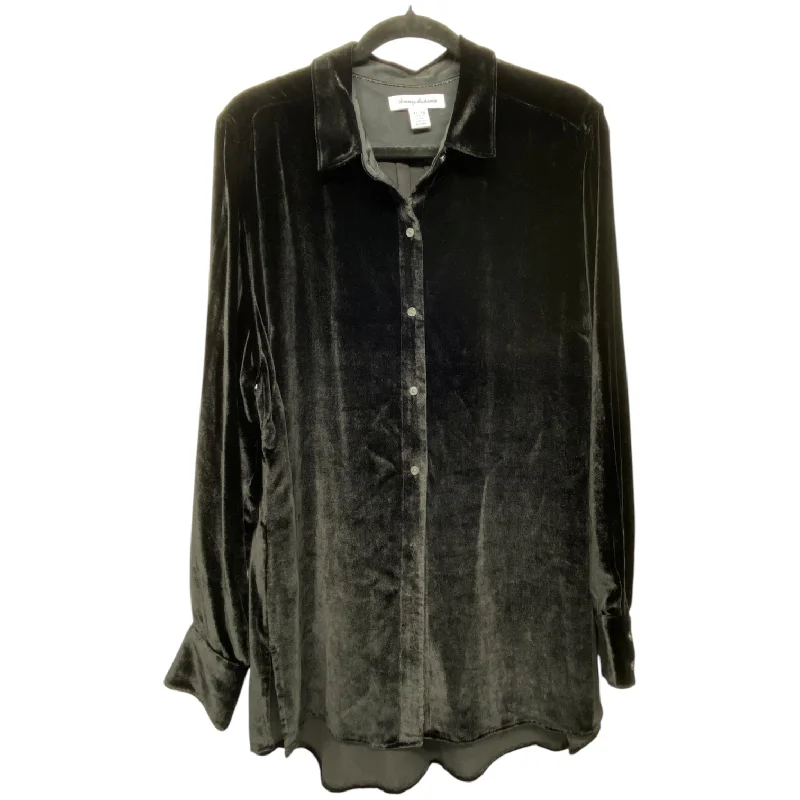Top Long Sleeve By Tommy Bahama In Black, Size: Xl Refined Men's Hand