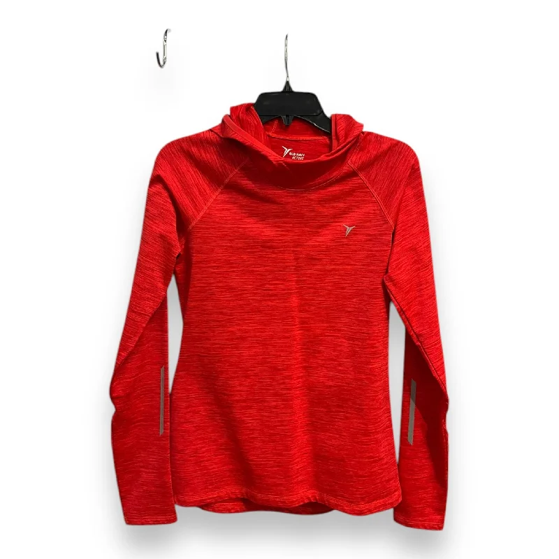 Athletic Top Long Sleeve Hoodie By Old Navy In Red, Size: S Trendy Men's Scandinavian Athletic Top Long Sleeve Hoodie By Old Navy In Red, Size: S Trendy Men's Scandinavian
