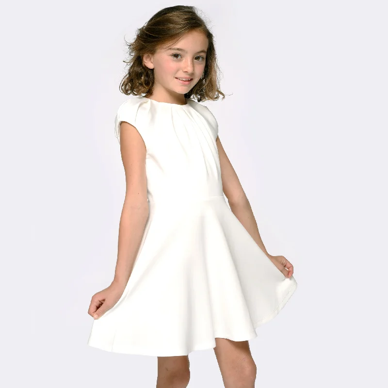 Scuba Dress in White Street