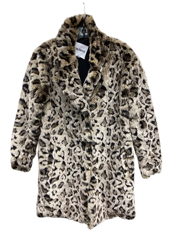 Coat Faux Fur & Sherpa By Bb Dakota In Animal Print, Size: S Business