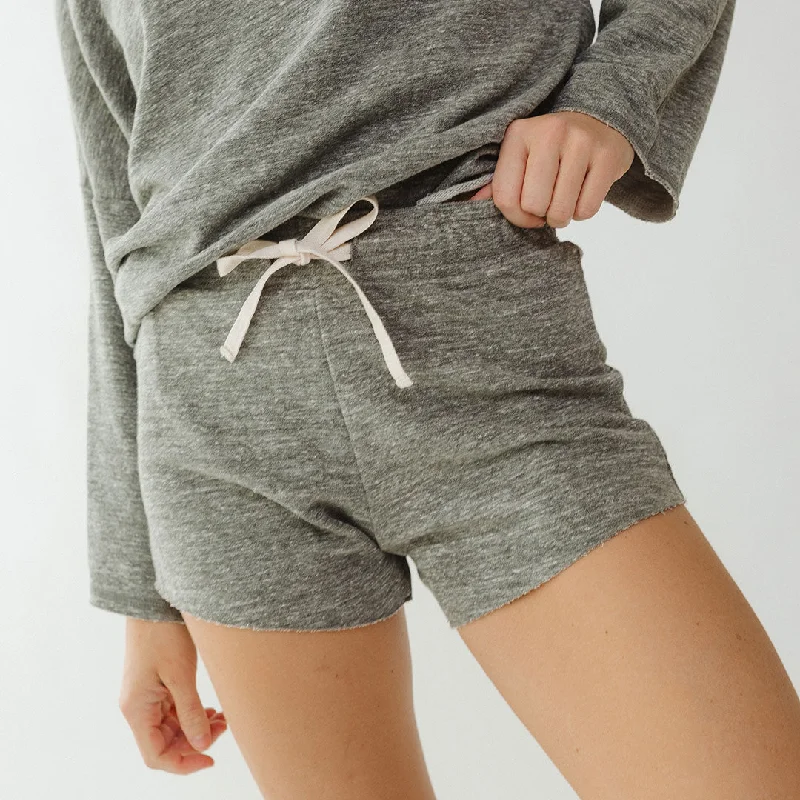 Go To Shorts, Heather Grey Refined Men's Velvet