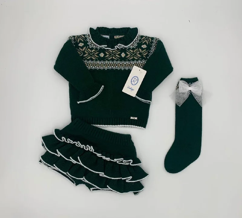 Rahigo Emerald Sweater Knit Dress Athletic Men's Compression