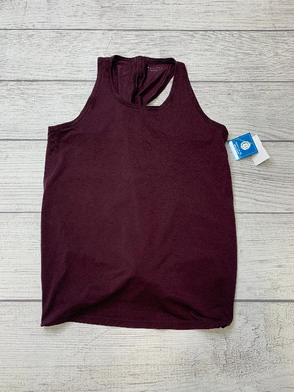 Maroon Athletic Tank Top Athleta, Size S Sleek Men's Metallic